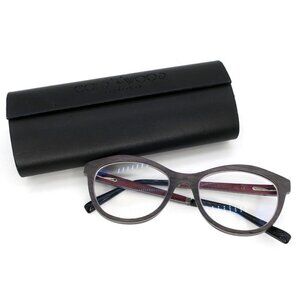 GOLD & WOOD Dea 01.03 Grey Oak Women's Semi Cat Eye Eyeglasses Frames 52-17-140